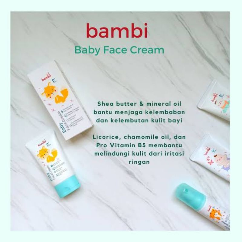 Bambi Baby Face Cream / Cream Wajah Bayi