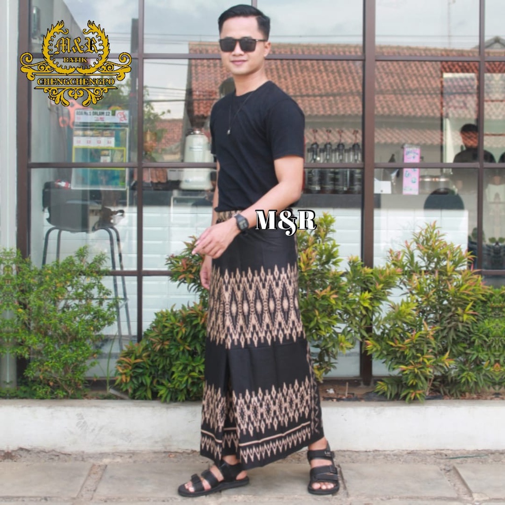 Sarung Batik Pria / Sarung Batik Pekalongan / Sarung Hitam