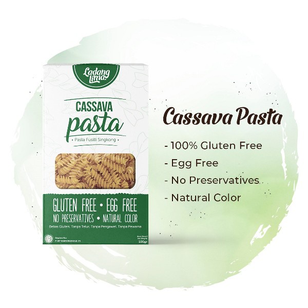 

LADANG LIMA CASSAVA PASTA FUSILI - 100g