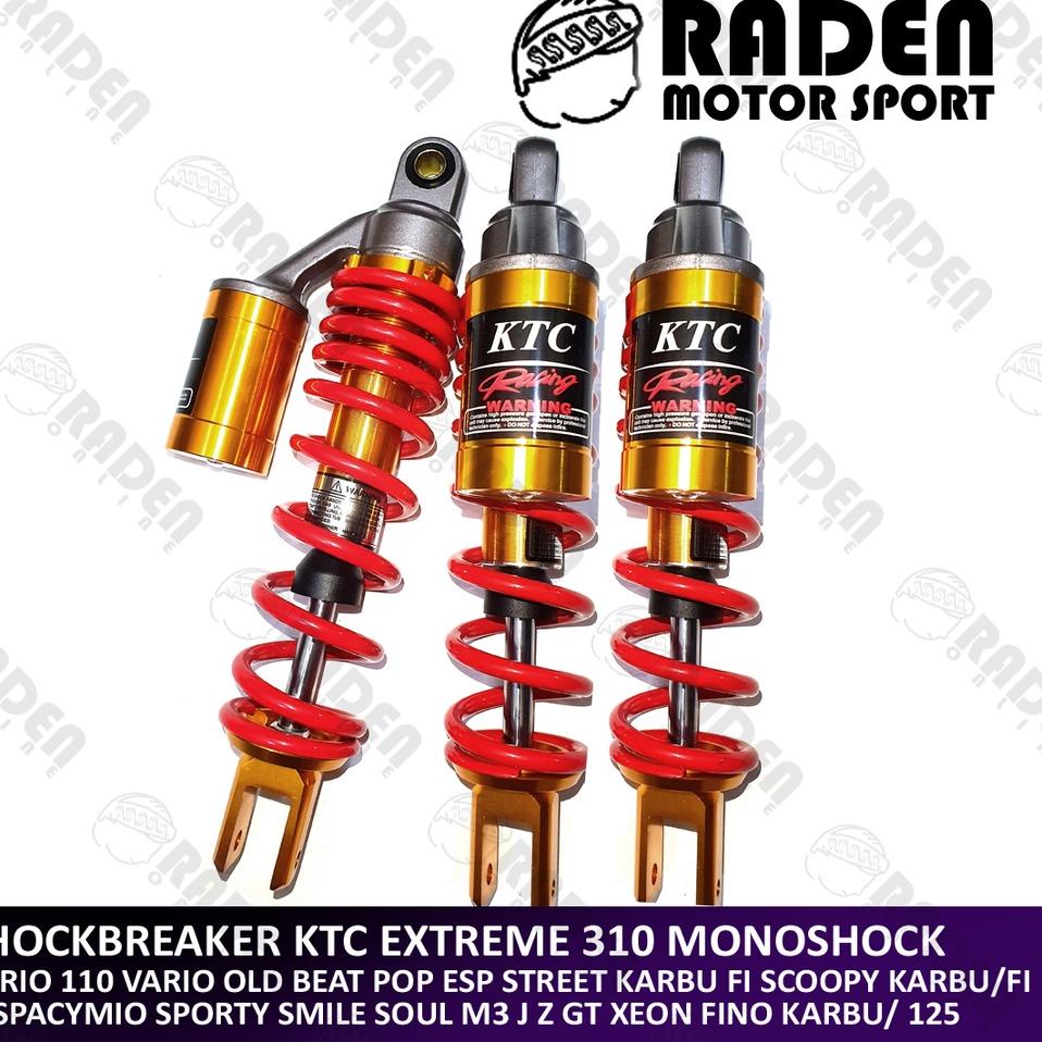 6V3 (BISA ) SHOCKBREAKER TABUNG KTC GOG MERAH HITAM KUNING YELLOW CHROME 310MM 310 GENIO SPIN NEX XR