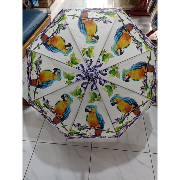 Payung Motif Buah Fruit dan Motif Burung Warna