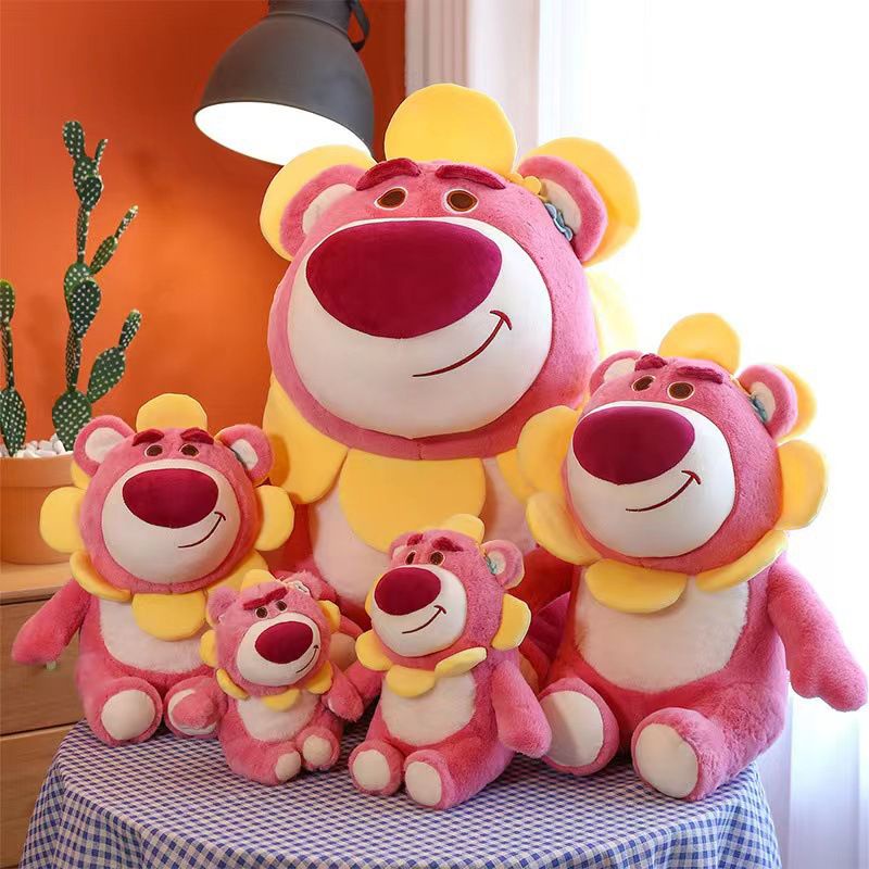 BONEKA LOTSO BUNGA FLOWER BERUANG MERAH PINK TOY STORY IMPOR