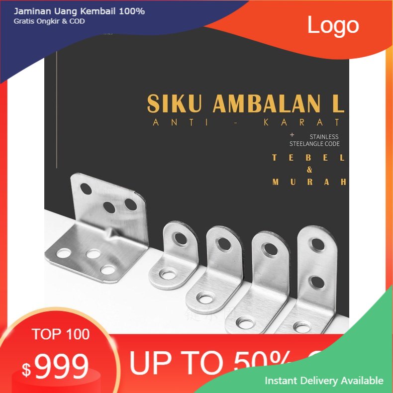 Bracket Siku Ambalan L Siku L Stainless Plat Siku L