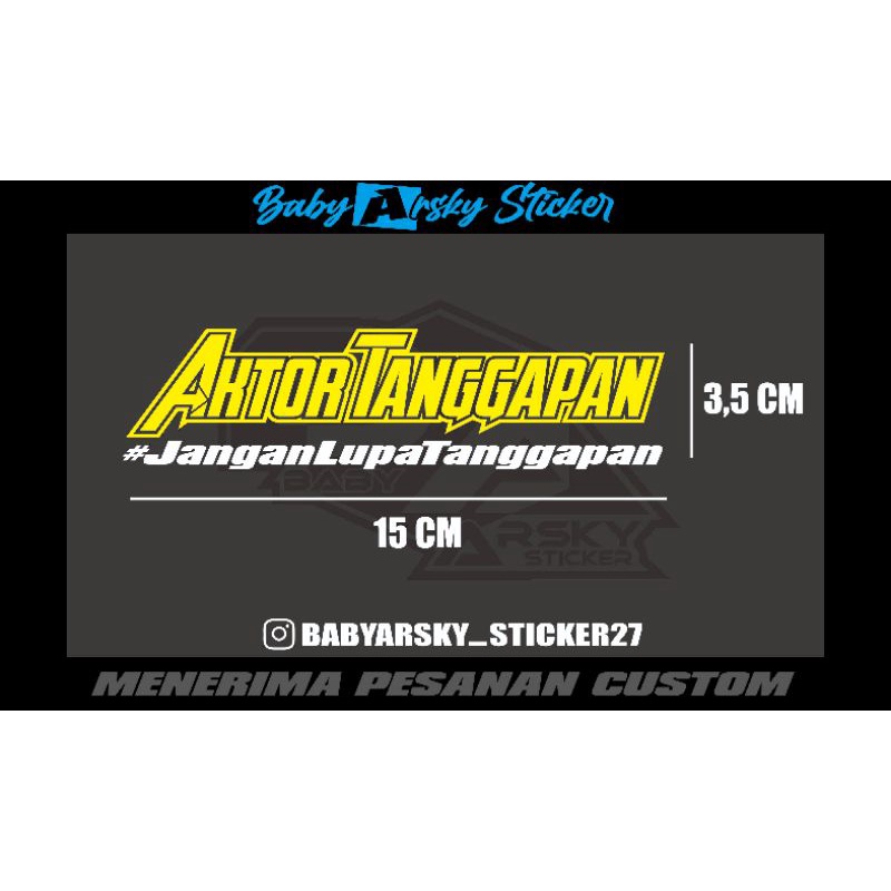 

STICKER CUTTING AKTOR TANGGAPAN