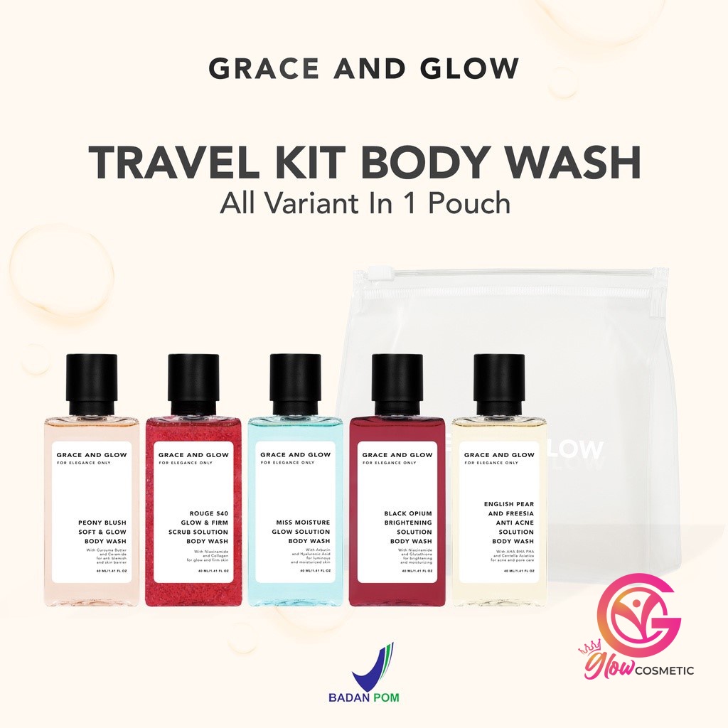 GRACE AND GLOW TRAVEL SIZE KIT BODY WASH