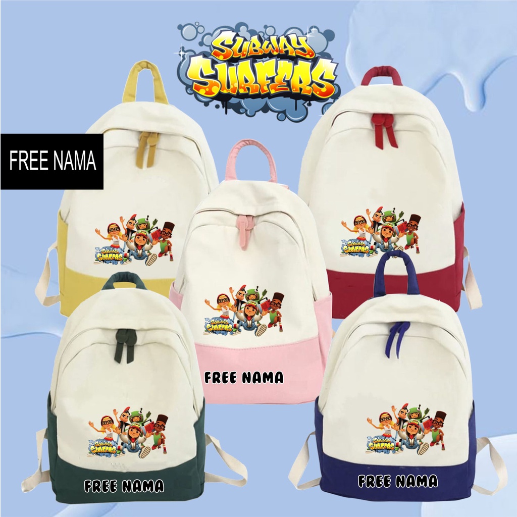 Tas Ransel Anak Sekolah Gaming Subway Laki laki dan Perempuan