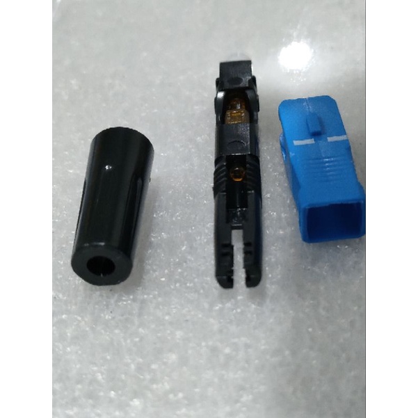 Fast Connector SC/UPC Fiber Optic / Konektor SC/UPC isi 10pcs, Model BIASA/ULIR/DRAT bukan buaya