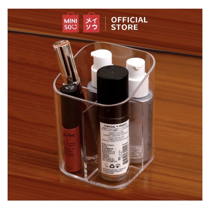Desktop organizer miniso / tempat makeup / acrylic makeup
