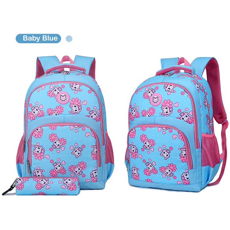 Tas sekolah SD SMP SMA kucing WANPIDOU lucu canvas premium muat buku