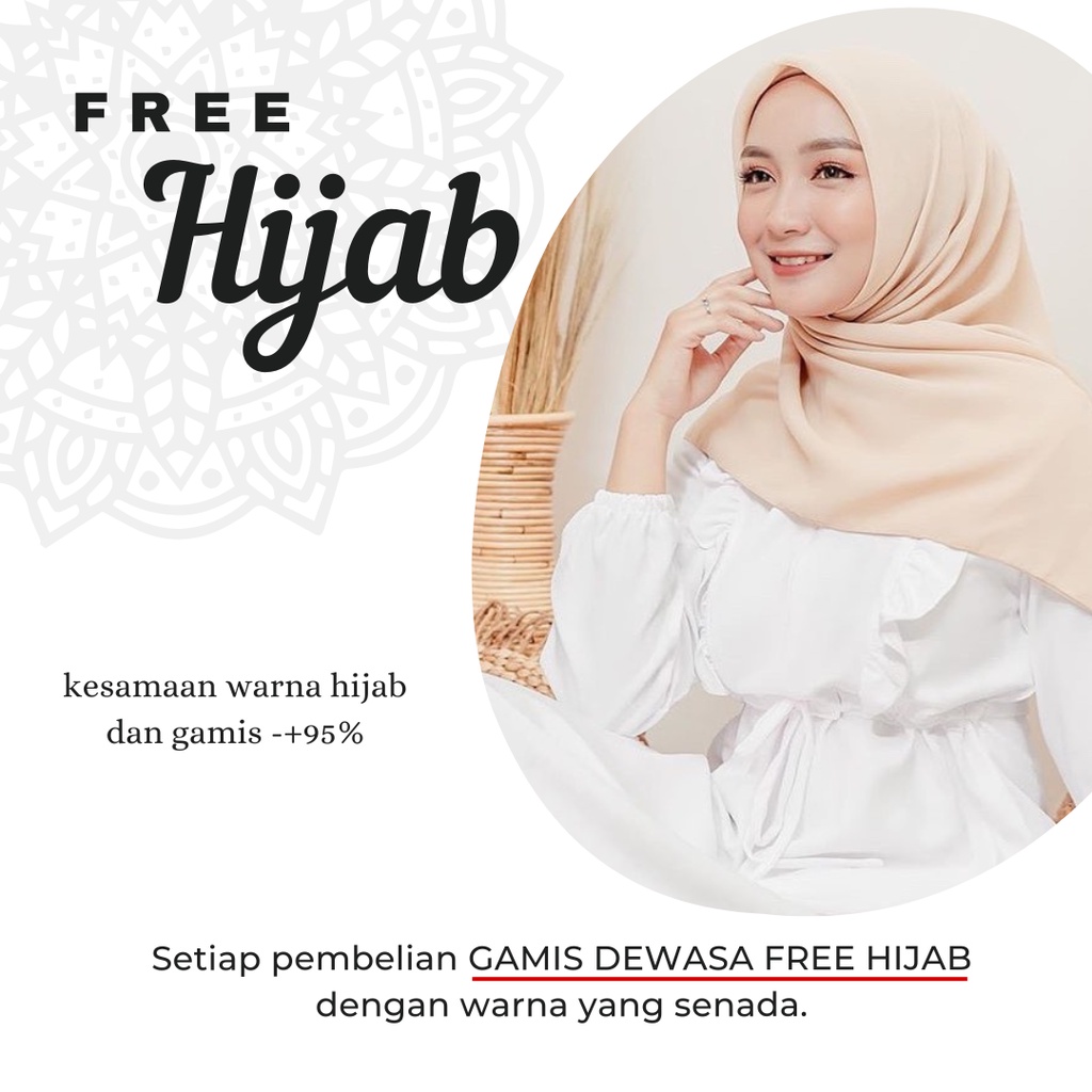 [ FREE HIJAB ] Batik couple keluarga modern terbaru set couple batik keluarga gamis jumbo velvet cream termurah di shopee / Baju couple keluarga terbaru 2022 modern /couple  keluarga untuk pesta pernikahan / Set kapelan keluarga ayah ibu dan anak  ARISIA