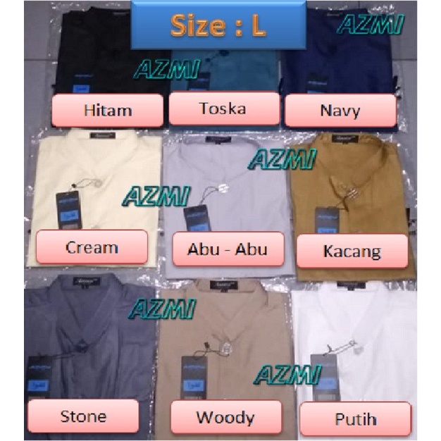 Promo Baju Koko Ammu Kerah Pendek koko Ammu Yamani Original Warna Terl