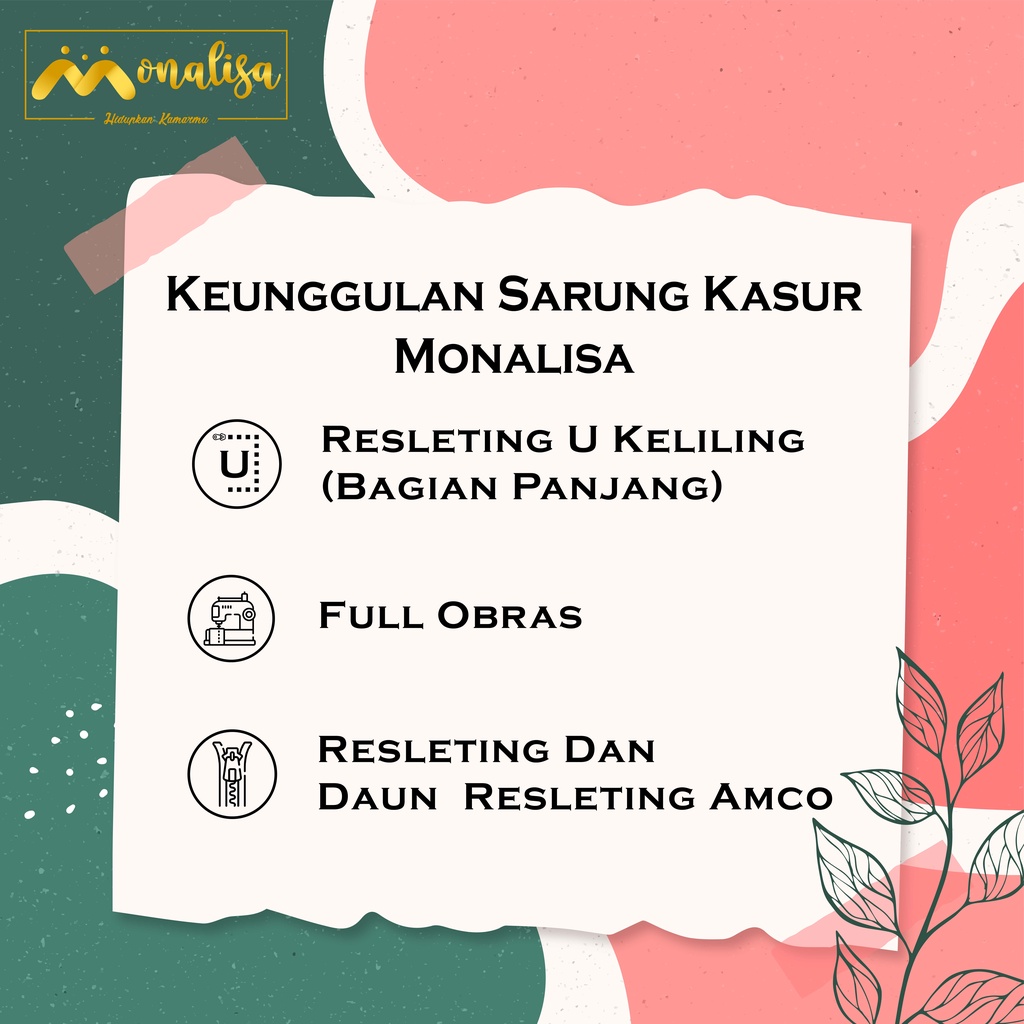 Monalisa Premium Sarung kasur Uk 160/180 T 15/20 - Sageometris