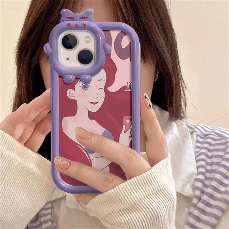 Soft Case Silikon Motif Putri Duyung Untuk iPhone 14 13 12 11 Pro Max X Xr Xs Max 8 7 6 6s Plus