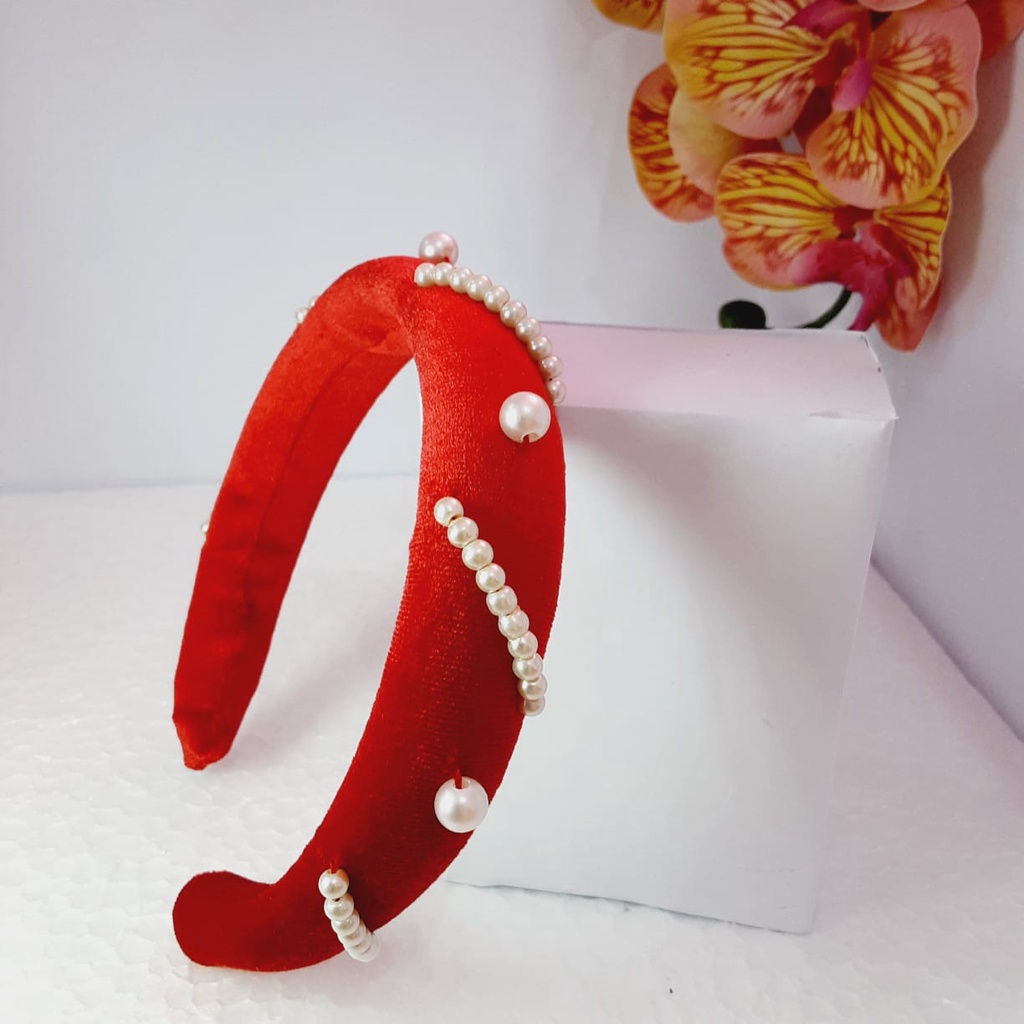 BANDO DEWASA/ HEADBAND KOREA / BANDO UNIK MUTIARA PEARL