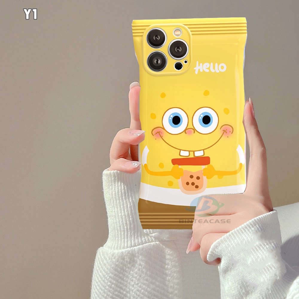 Soft Case TPU Motif Spongebob Milk Tea Untuk Redmi Note 11 Pro Note11S 10A 10C 9C 9A 10 9T 10 5G 10s 9 8 Poco X3 NFC M3