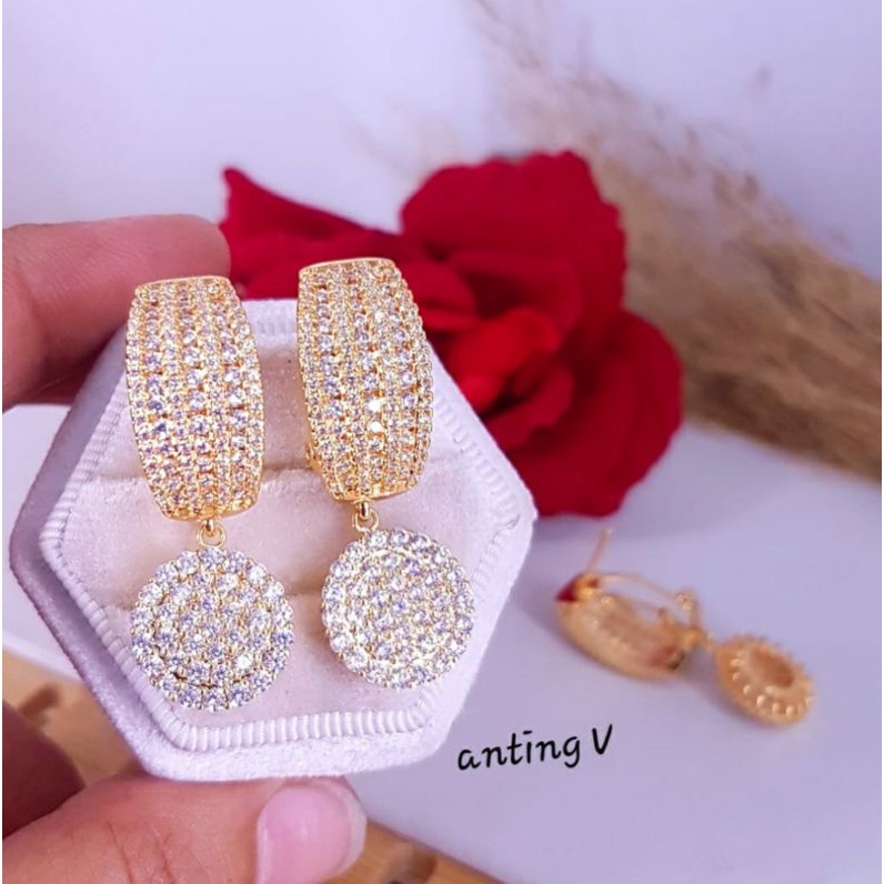 Anting Luxury Replika Berlian - Vier High Premium Jewellery