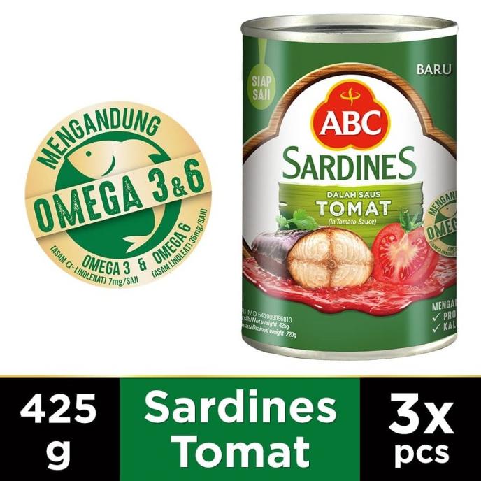 

ABC Sarden Saus Tomat 425 g - Multi Pack 3 pcs