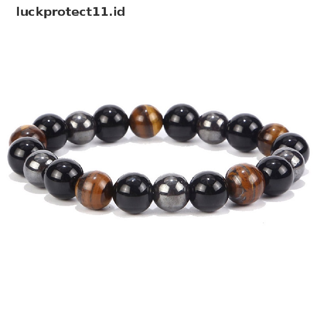 Gelang Manik-Manik Batu Hematite Magnetik Untuk Kesehatan Dan Menurunkan Berat Badan