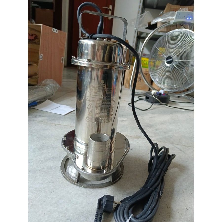 Pompa Celup Air Kotor Air Asin Air laut 2Inch full stainless Submersible Sewage Pump blade Cutting pisau stainless