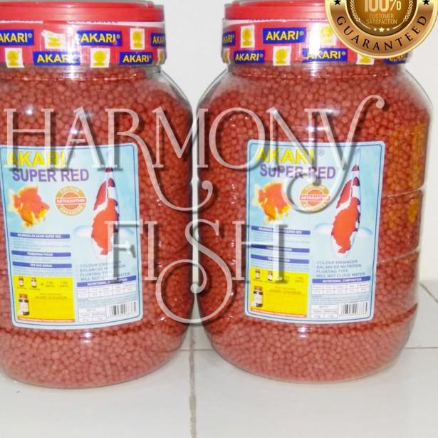 AKARI SUPER RED 4KG 5MM Pelet Pakan Ikan Koi Koki Louhan Kasar 4 Kg