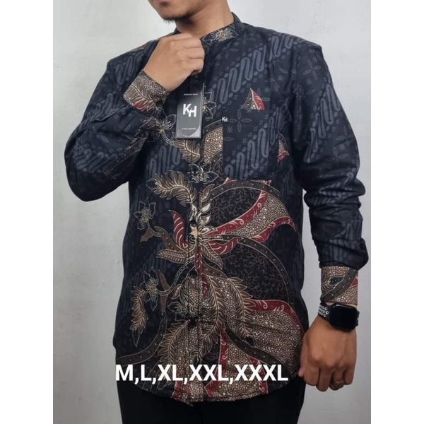 KEMEJA KOKO KH LENGAN PANJANG MOTIF BATIK