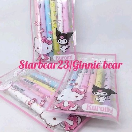 

paket hemat bolpen karakter Hk cat ( isi 6 )