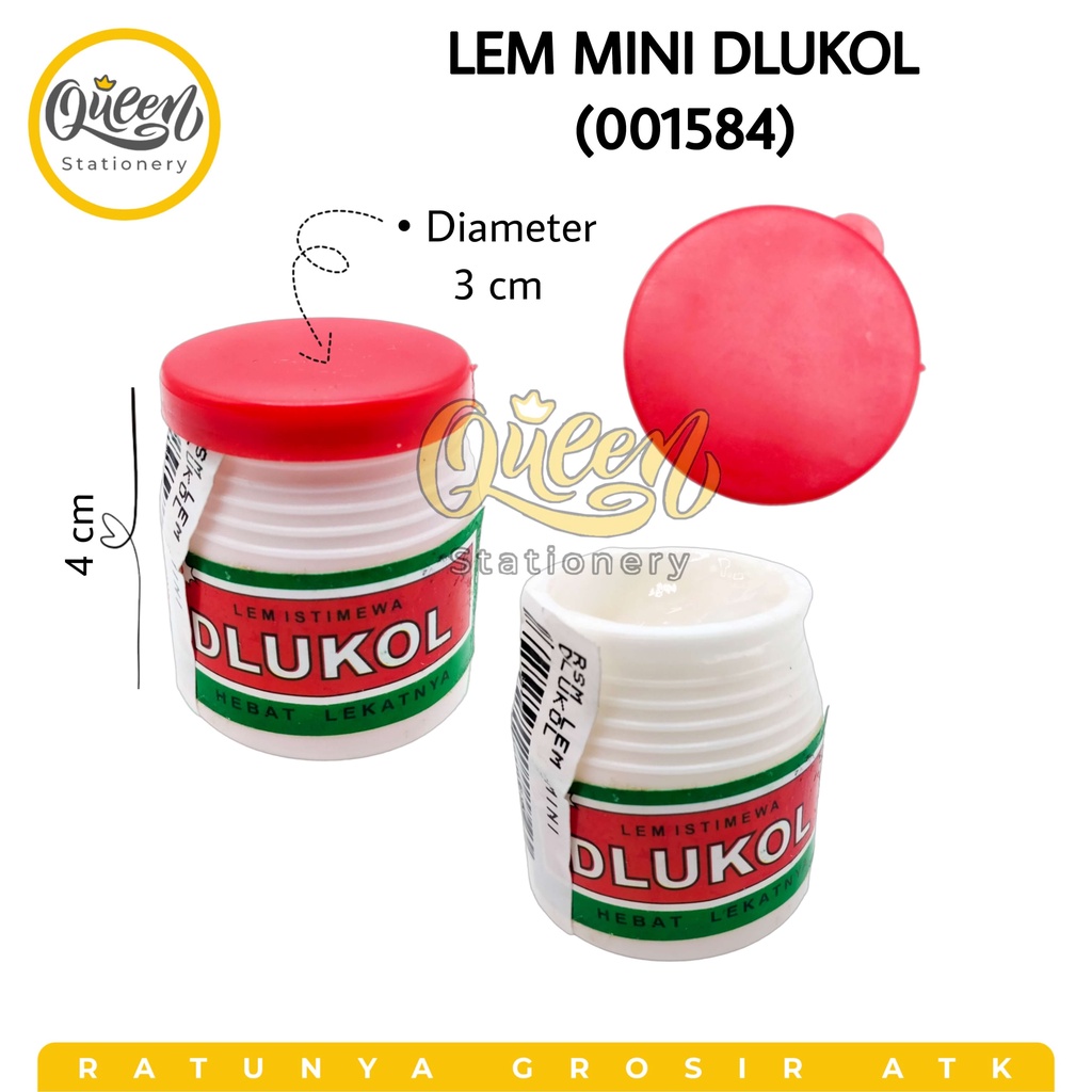 

1 PCS LEM MINI DLUKOL (001594) - LEM PUTIH KERTAS KECIL