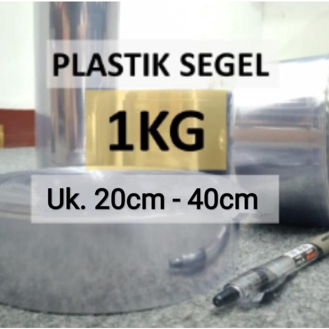 

Plastik Segel 1KG - (uk 20cm-40cm) Plastik Shrink / Plastik Menciut - Crystal, 30cm