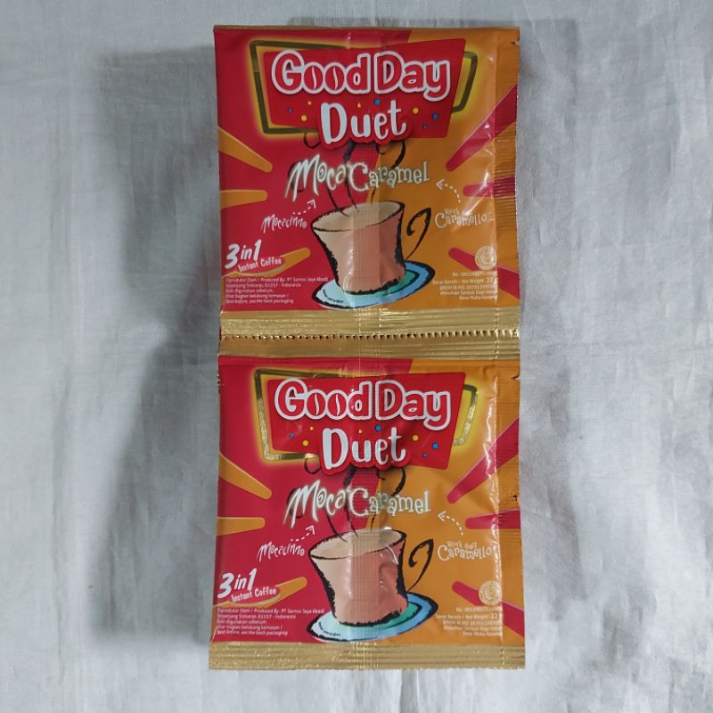 

GOOD DAY Duet Kopi Instant 3 in 1 Duet Moca Caramel 5 x 22gr