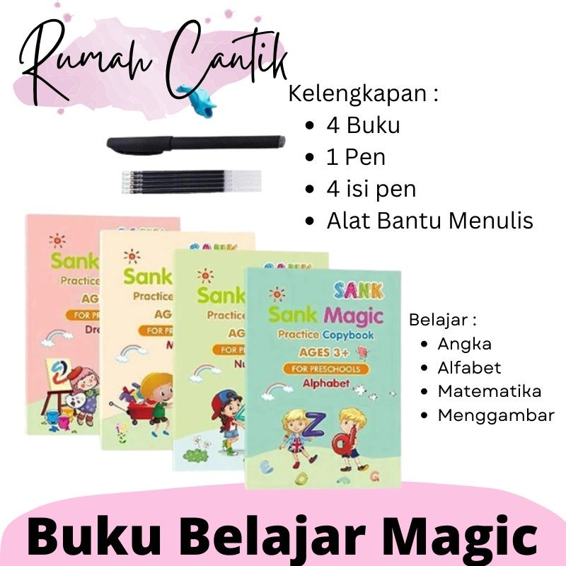 

BUKU MAGIC / 4 BUKU / BUKU BELAJAR MENULIS