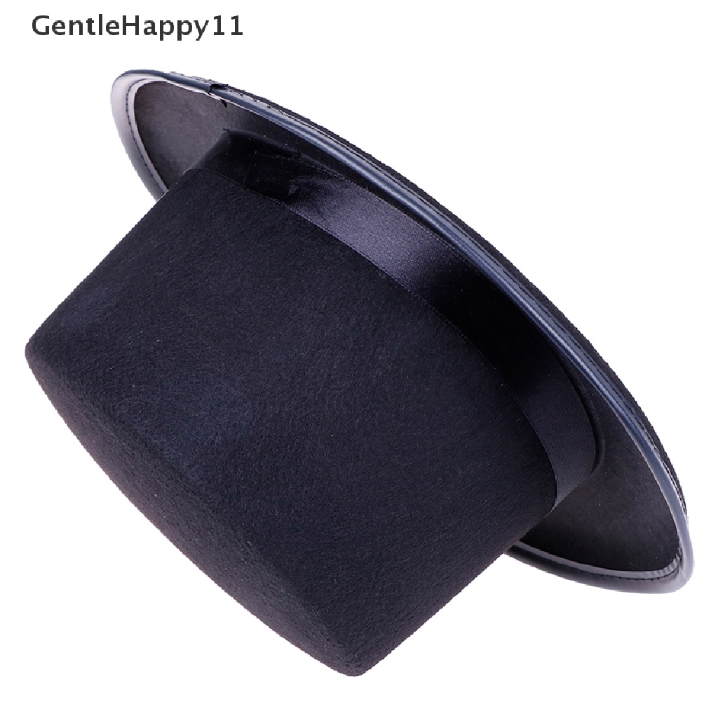 Gentlehappy Black Top Hat Kostum Pesulap Tuxedo Mat Hatter Pernikahan Pesta Natal Formal id