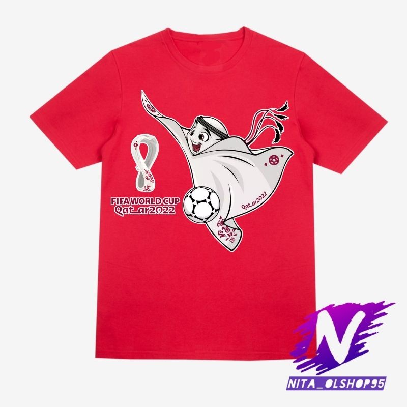 baju anak kaos anak qatar piala dunia 2022
