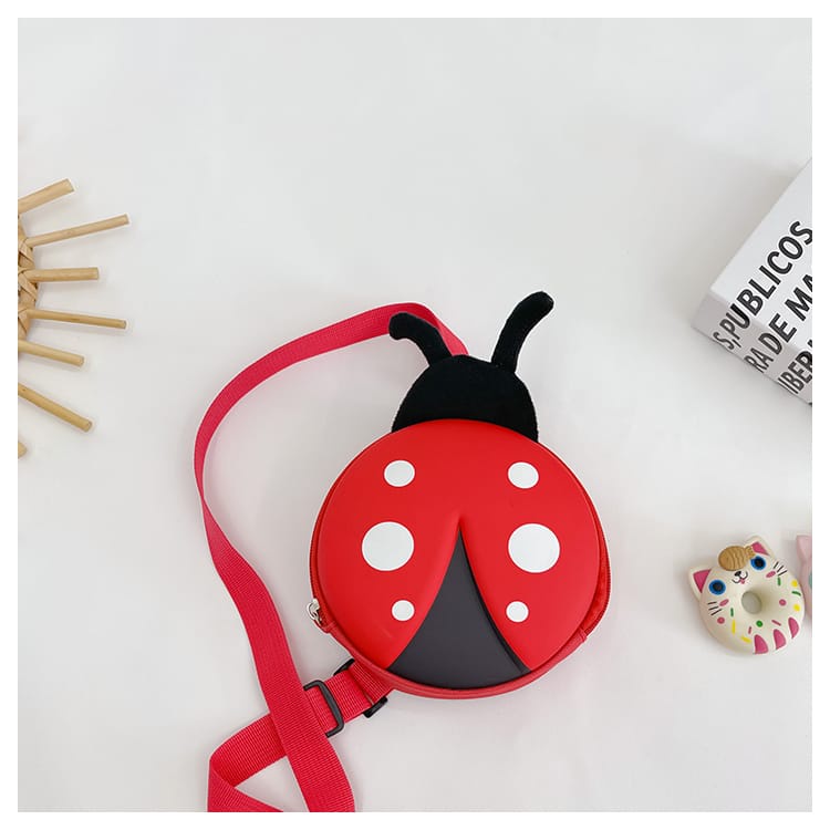 [JUALSEMUA18]Tas Ransel Anak Back Pack  Motif Kumbang Lucu / Cute Lady Bug Kids Bag / Tas Cangkang Telur mini  / Import