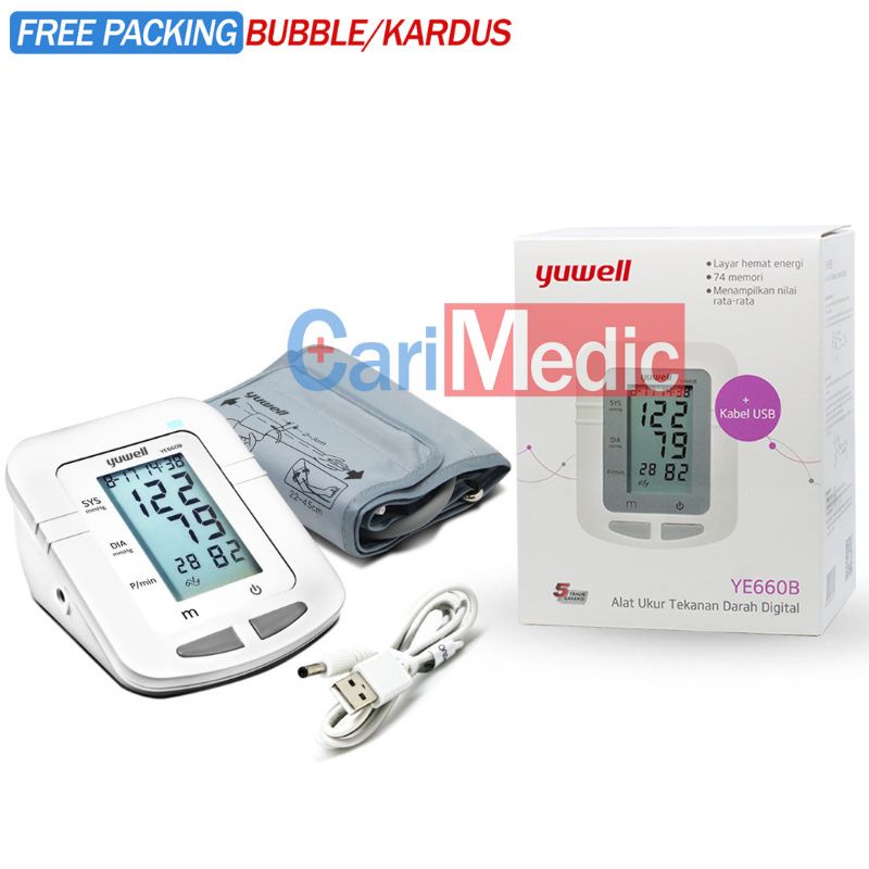 Original Tensi Digital Yuwell YE660B Tensimeter Exp Baru