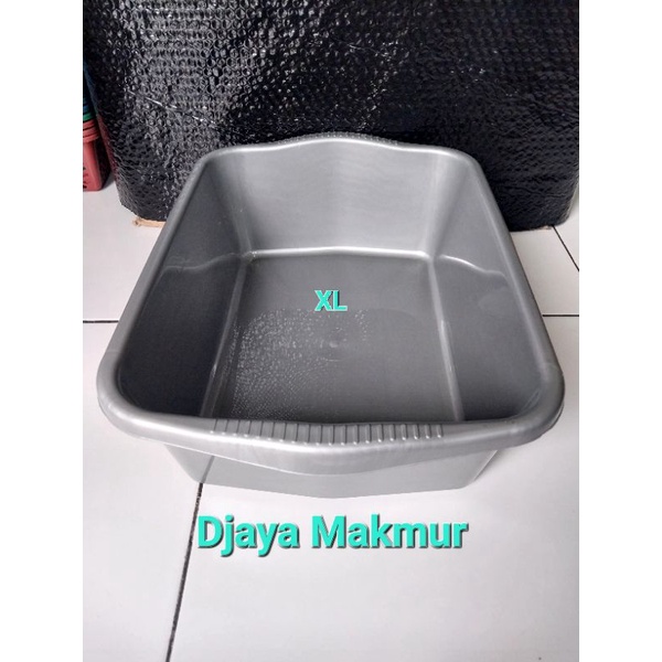 Bak Plastik Segi Besar Jumbo Bak Pasir Kucing Baskom Kotak XL