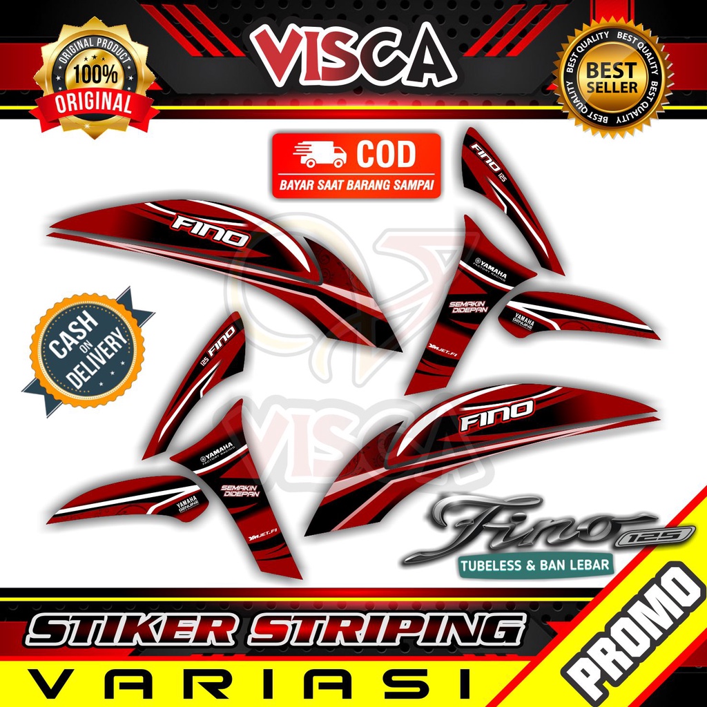 Stiker Motor Fino - Striping Fino 125 Variasi Simple -Stiker Fino - Stiker Fino 125 Variasi Simpel -
