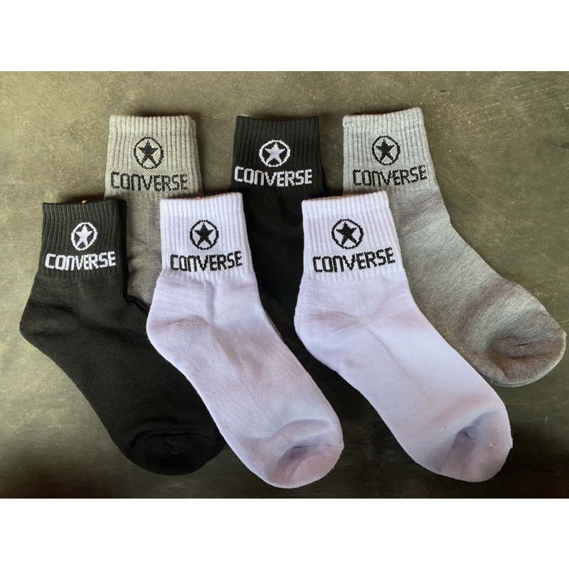 Kaos Kaki Converse Sock Atas Mata Kaki Sport Tebal