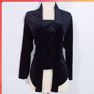 ((COD)) Gratis Ongkir/ Promo Atasan Kebaya Bludru Kutubaru Polos/ Baju Wisuda/ Pesta/ Lamaran/ prewe