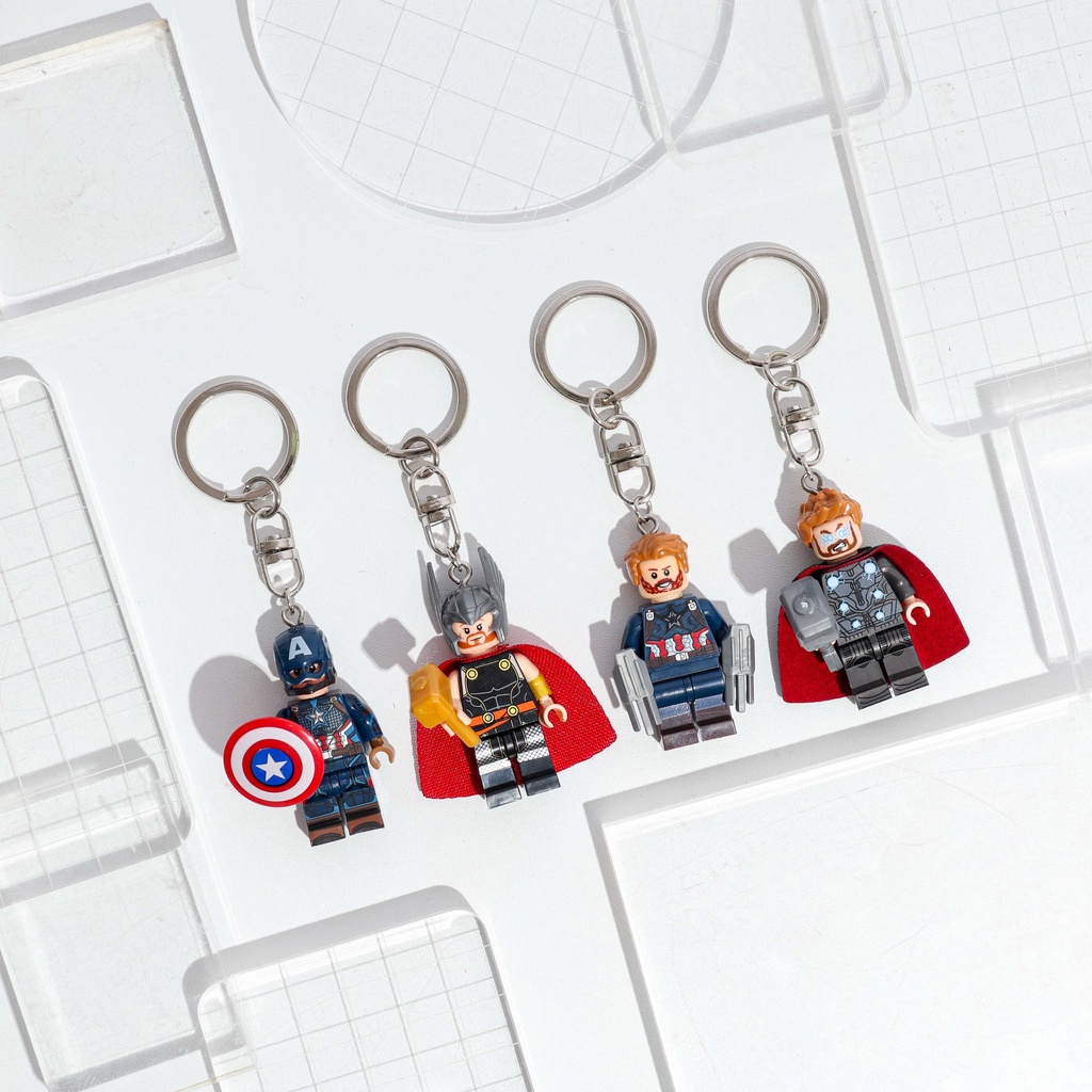 Keychain / Gantungan Kunci dg Minifigure - Kado Hadiah Souvenir kenang-kenangan Unik Lucu Antimainstream Ulang Tahun Anak teman pacar kesayangan.