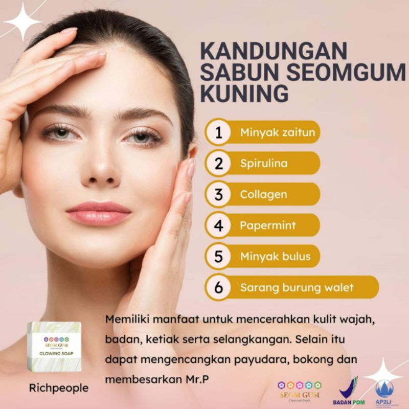 SEOM GUM - SABUN GLOWING SEOM GUM KUNING | SABUN MAMI PAPI