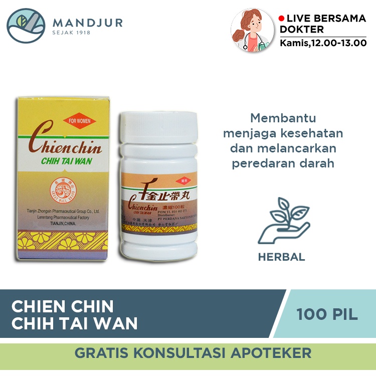 Chien Chin Chih Tai Wan - Obat Herbal Keputihan dan Nyeri Haid