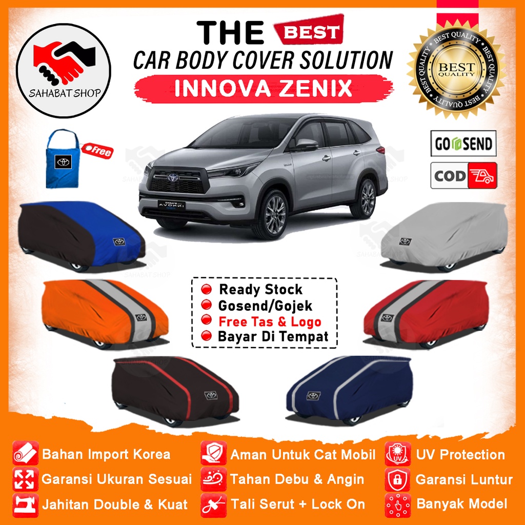 Sahabat Body Cover Mobil Innova Zenix 2022 2023 Sarung Penutup All New Inova Zenix Selimut Tutup Waterproof Outdoor