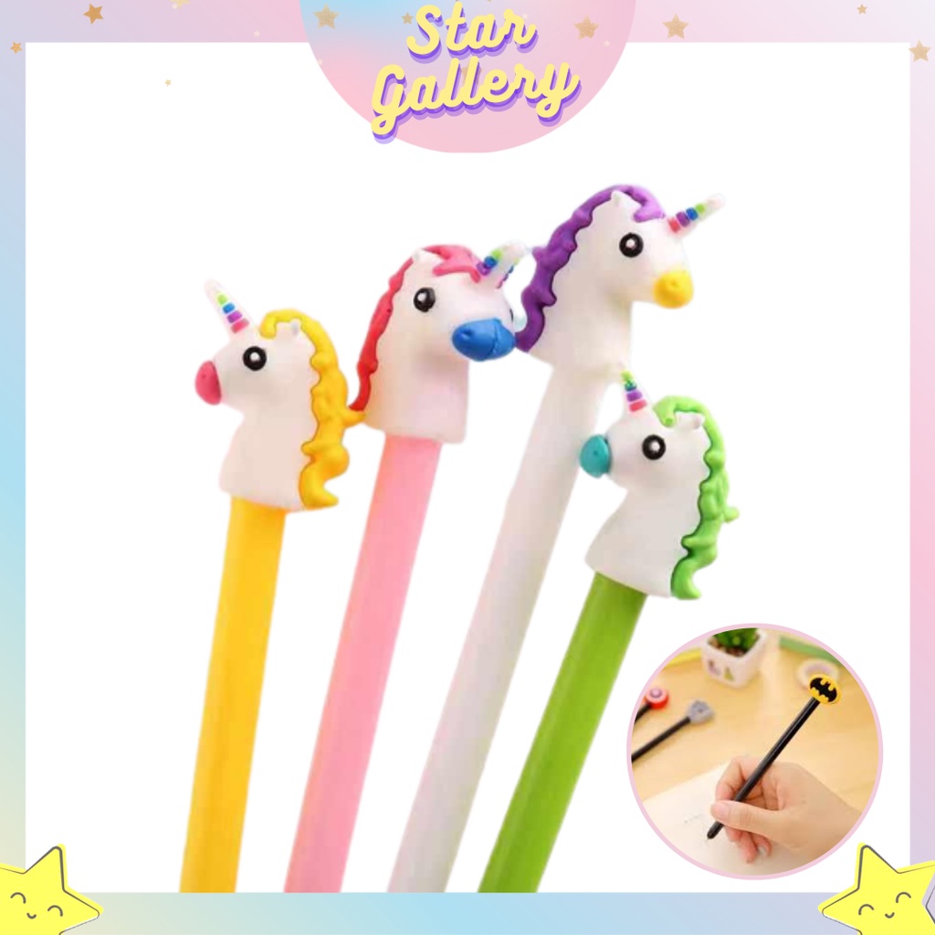 

StarGallery 166 COD Pulpen Emo Unicorn Karakter Lucu Untuk Anak-anak dan Koleksi Murah Import