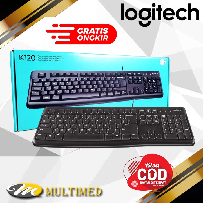 Keyboard Logitech K120 Kabel USB Original