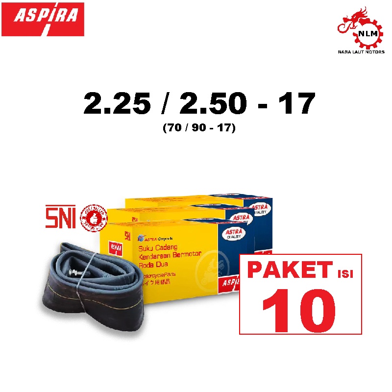 PAKET ASPIRA Ban Dalam 225/250-17 isi 10 PCS