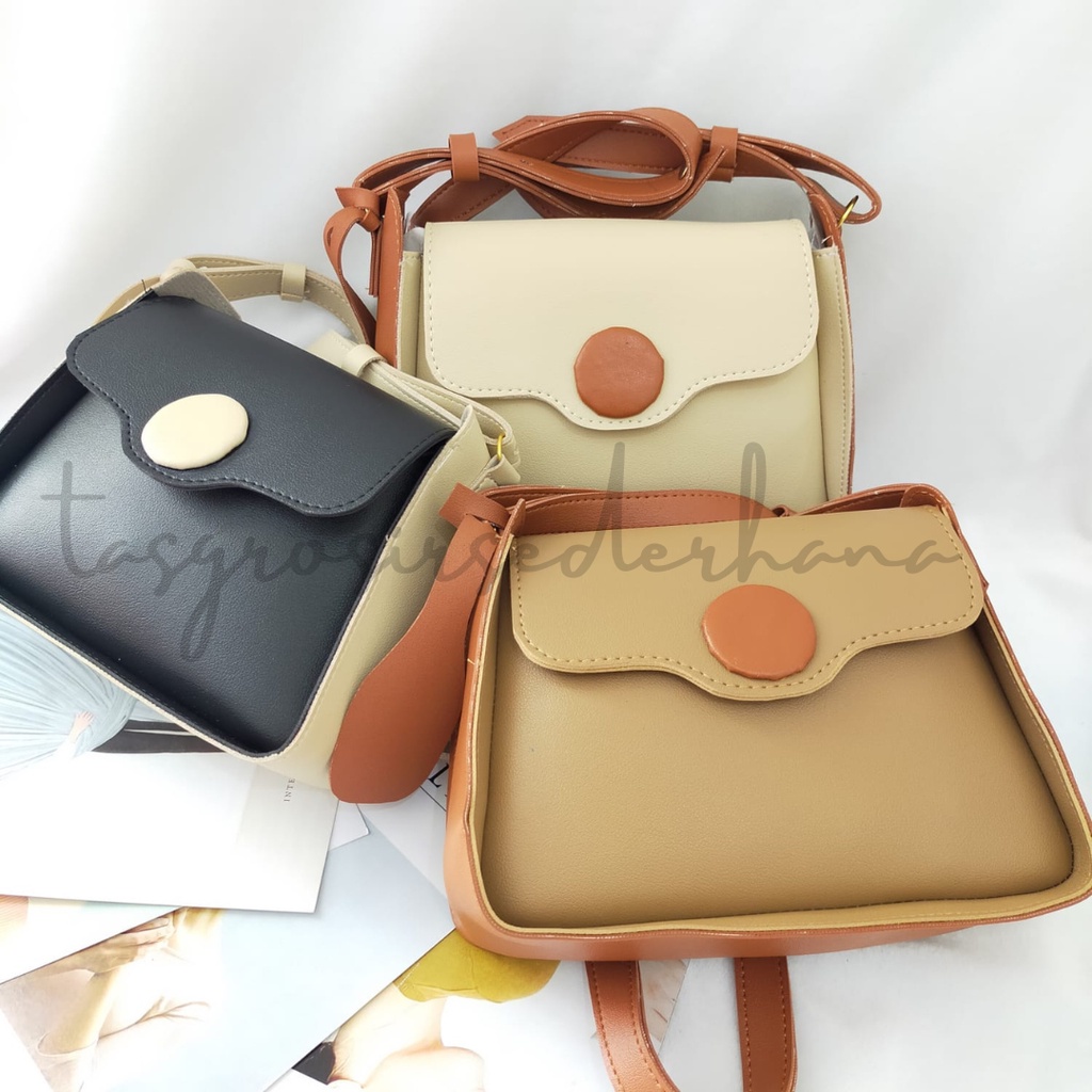 TSK-Tas Selempang Wanita Anara Fashion Murah bisa COD - TANPA GANTUNGAN POM POM