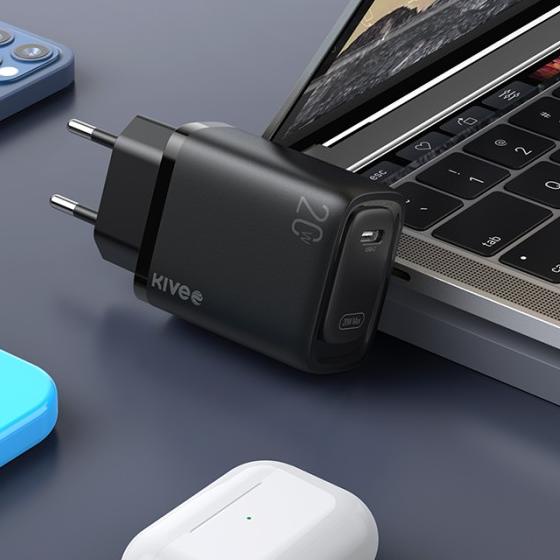 KIVEE Kepala Charger USB 5V/2.4A Charger Handphone single port - Putih