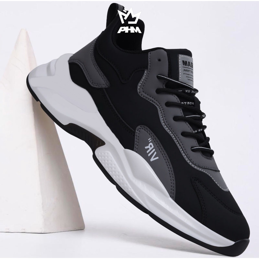 PHM Shoes [COD] Vir Sepatu Sneakers Pria Olahraga Sport Shoes Casual Running