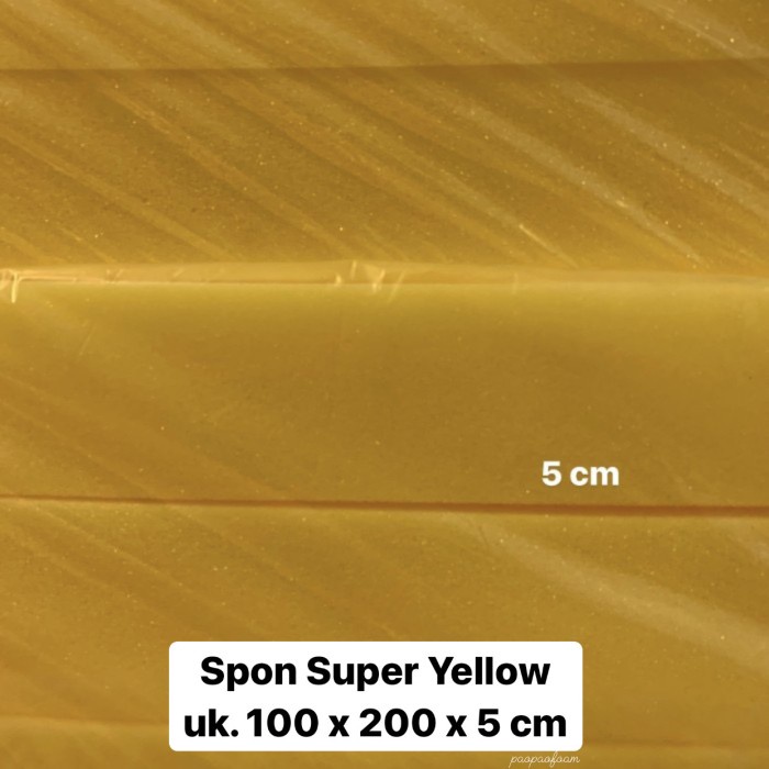Spon Busa Lembaran Super Yellow uk 100 x 200 x 5 cm
