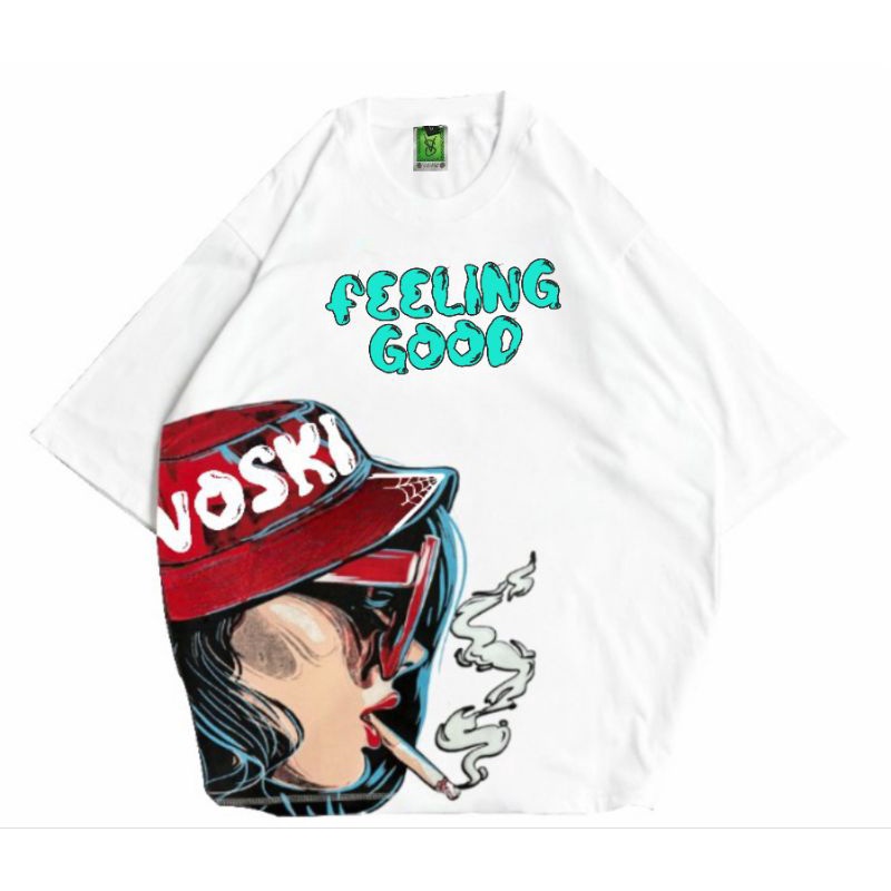 KAOS PRIA DISTRO TSHIRT OVERSIZE ATASAN WANITA VOSKI